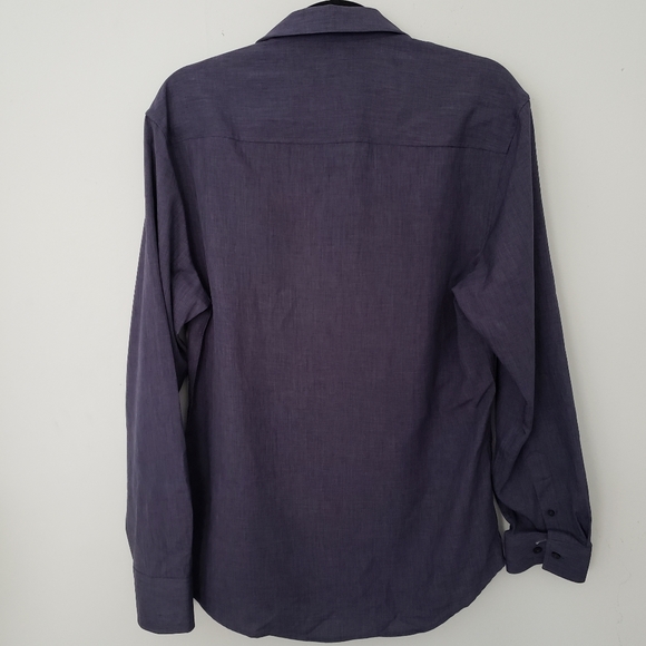 NWT Blue button down dress shirt - Picture 2 of 5